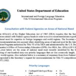 U.S. Department of Education: Language Needs at the Federal Agencies (2021)