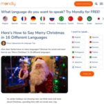How to say "Merry Christmas" in different languages