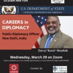 Career in Diplomacy virtual talk by Darryl 'Butch' Woolfolk (3/29/2023)