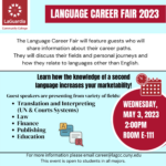 Language Career Fair with CCPD (5/3/2023)
